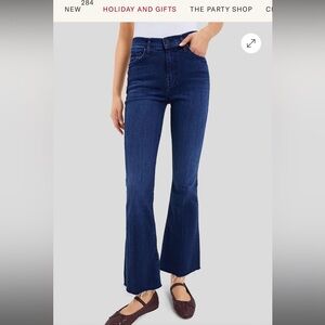 MOTHER “The Weekender Fray” Jeans in Dark Denim